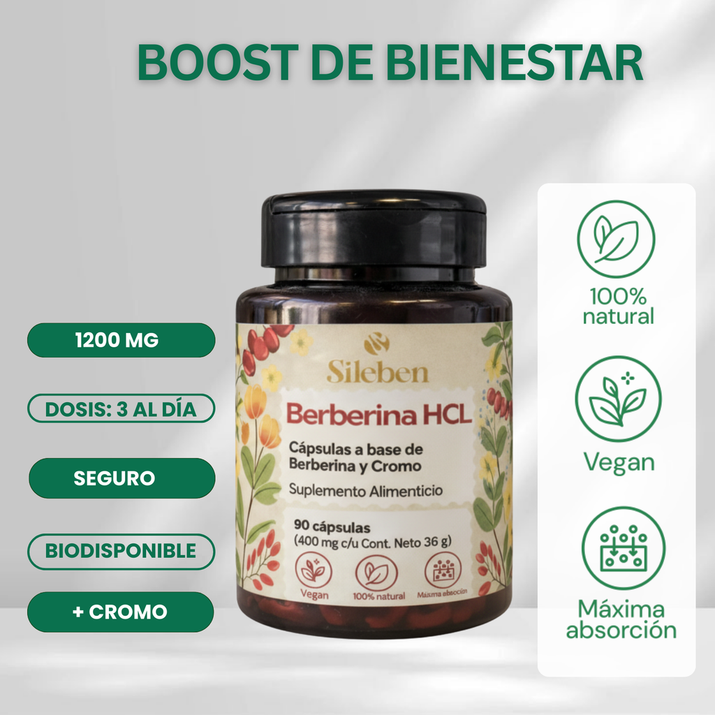 Berberina HCL | Cromo 1200 mg